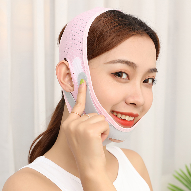 透氣瘦臉面罩小V臉物理瘦臉緊致提拉防下垂雙下巴法令紋咬肌繃帶