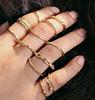 Accessory, golden fashionable set, ring, European style, Aliexpress, Amazon