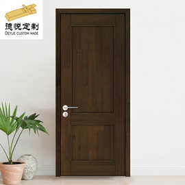 泰国橡胶木门来图可订南京工厂直销纯实木卧室门指接工艺