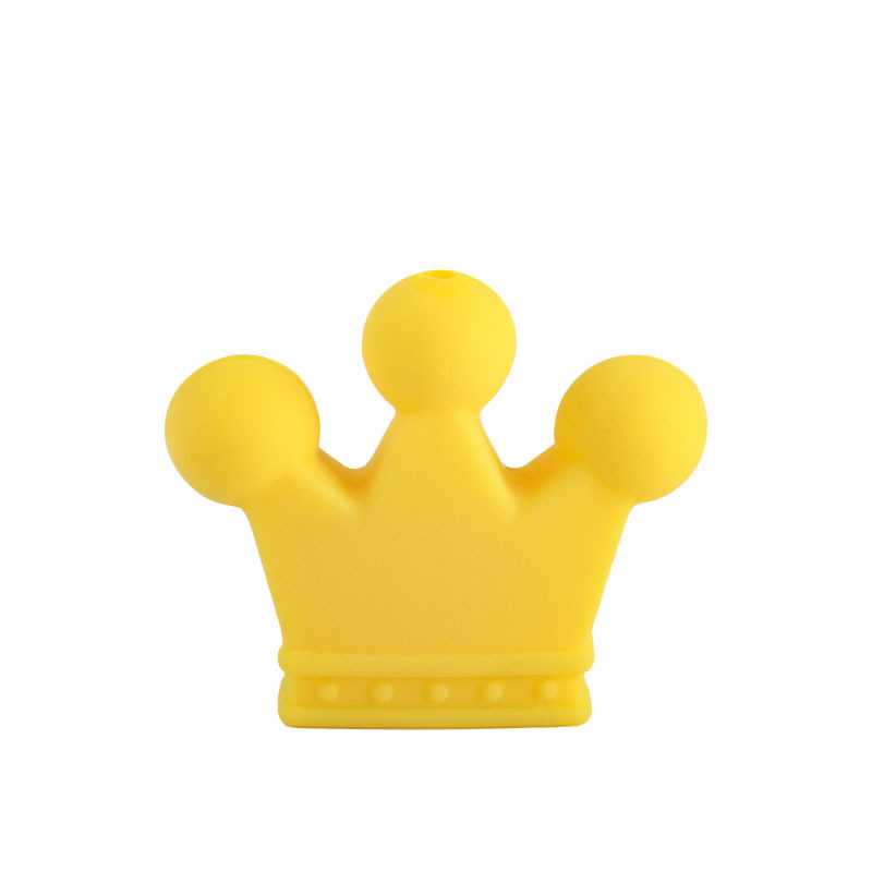 Suministros para bebés DIY calmante corona de silicona cuentas sueltas bebé pulsera molar Cadena de pezón cadena anti-caída Accesorios