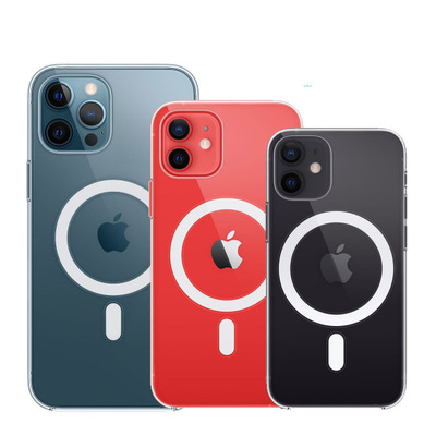 适用于苹果iPhone12磁吸手机壳Magsafe透明保护壳带磁铁吸力强|ms
