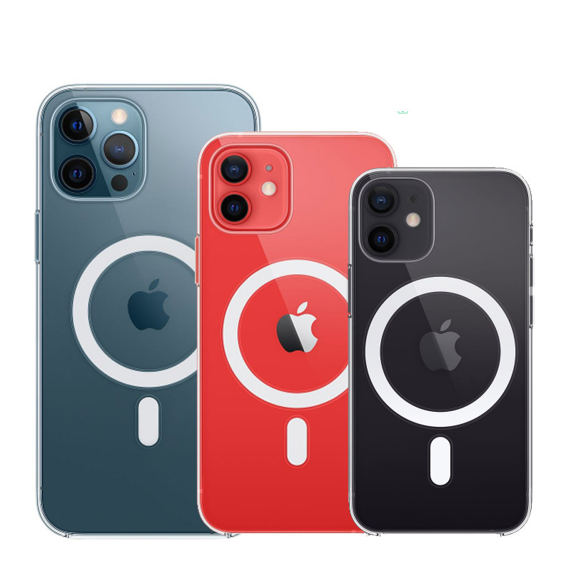适用于苹果iPhone12磁吸手机壳Magsafe透明保护壳带磁铁吸力强|ms