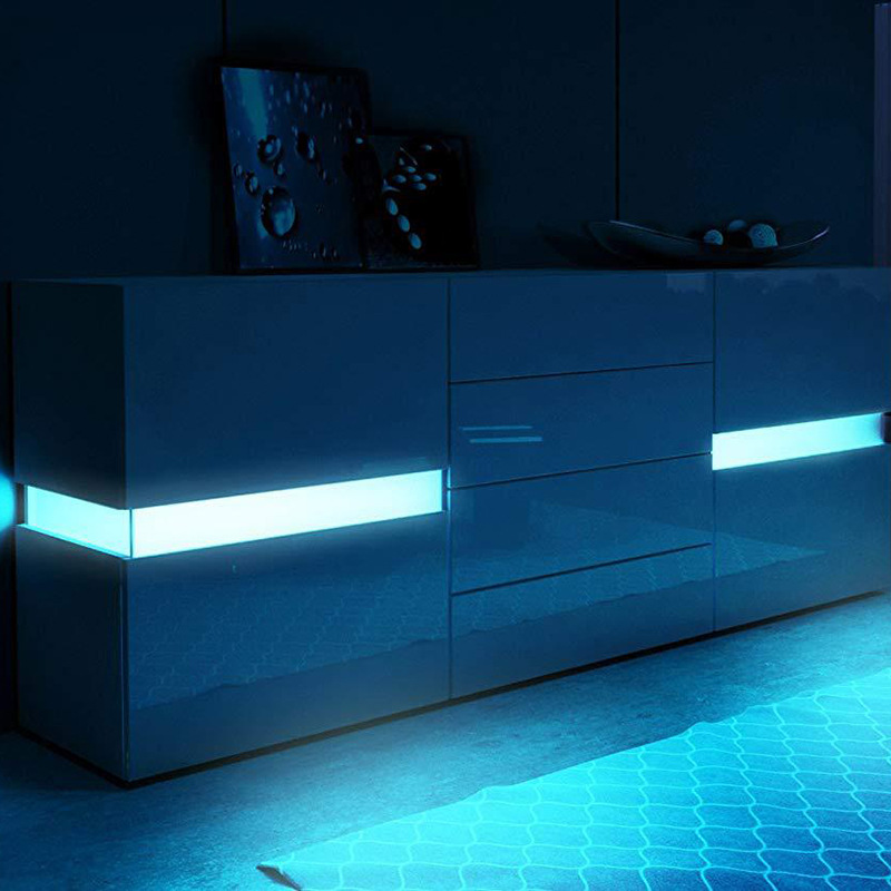 Suministro de fábrica gabinete lateral moderno gabinete del vino muebles gabinete lateral simple con cajón pequeño Gabinete lateral del dormitorio sala de estar