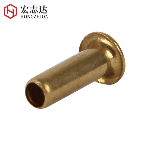 Copper rivets, hollow copper rivets, single pipe through-core copper rivets, soldered copper rivets, copper rivets for M1.7, M2, M3