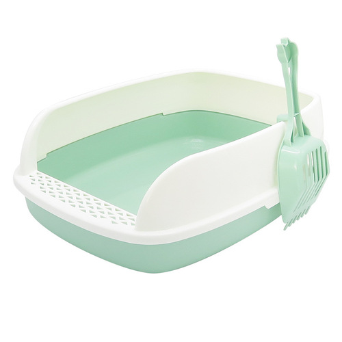 Pet semi-enclosed cat litter box large detachable cat toilet deodorant anti-splash cat litter tray cat litter box