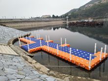现货塑料浮体 浮筒 浮子 游船码头 浮桥 水上乐园搭建
