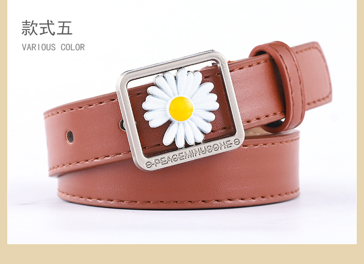 Women Fashion Daisy Concave Belt Wholesale Nihaojewelry display picture 10