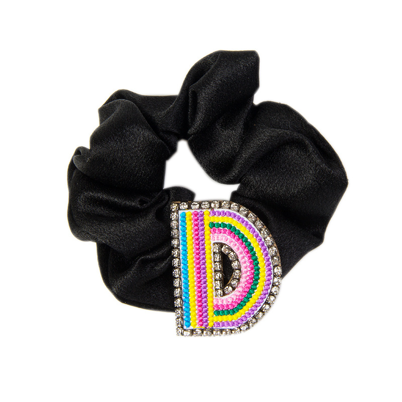 Women's Simple Style Letter Embroidery Rhinestone Hair Tie display picture 14