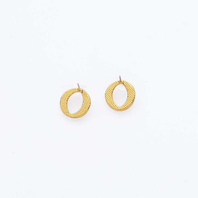 Creative Geometric Round Earrings Personality Wild Copper Earrings Temperament Niche Shell Earrings Wholesale Nihaojewelry display picture 10