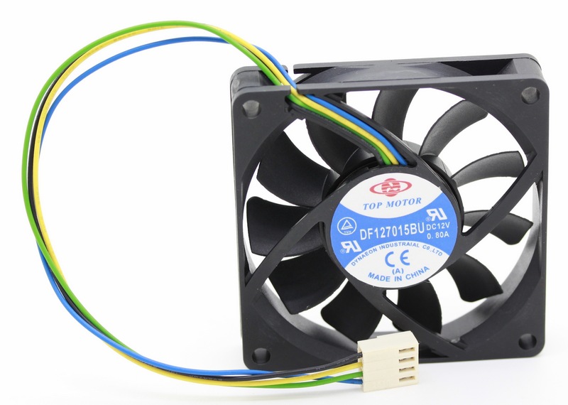 正久TOP MOTOR DF127015BU 12V 0.8A 7CM 双滚珠大风量散热风扇