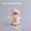 Gray Sitting Unicorn Angel (resin)