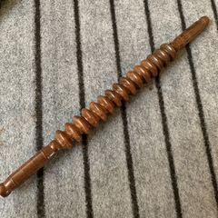 Chicken Wing Wood Straight Wheel Massager, Extended Back Roller Massager, Meridian Unblocking Wooden 5-Wheel Massager, Wholesale