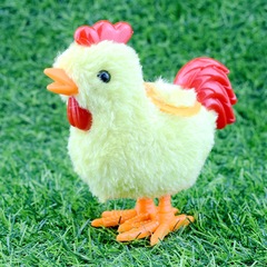 Novel wind-up chick plush little cock model wind-up chicken wind-up little cock jumping wind-up toy