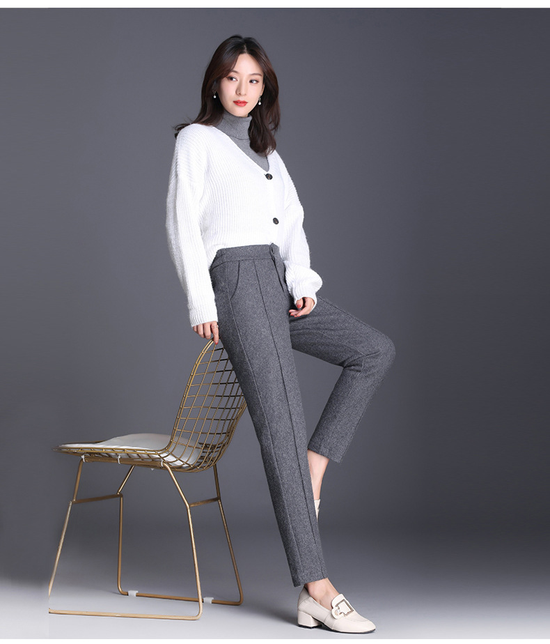 Autumn and winter high waist soft harem pants  NSYY9934