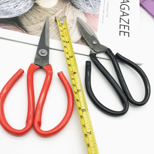 Large head scissors rust-proof tailor scissors cloth cutting scissors household fish head scissors leather scissors factory supply