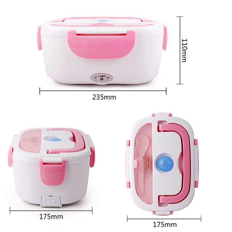 Electric Heating Lunch Box Household Multifunctional Stainless Steel Liner, Removable And Washable Plug-in Electric Heating And Heat Preservation Portable 110~220V