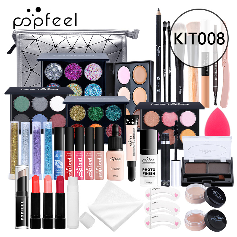 1000g Weight Makeup Set Type Of Cosmetics Paste Material Multicolor Pattern Elegant, Glam, Punk Style Elegant Glam Punk Multicolor Paste Makeup Set 14