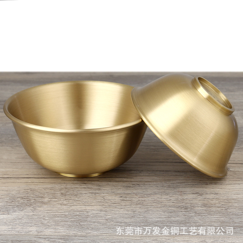 素面圆边铜碗1