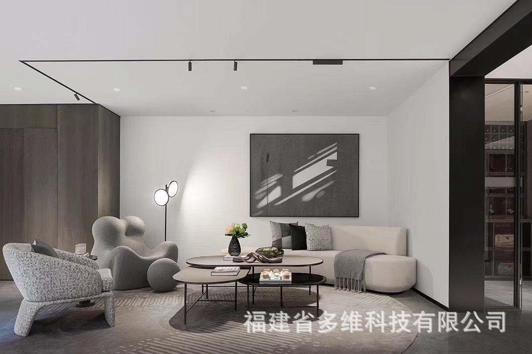 无边框预埋嵌入式磁吸轨道灯组合家装Mini款磁铁偏光洗墙导轨射灯-阿里巴巴
