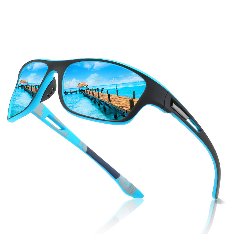 Enhance Your Performance with Men&#039;s Polarized Colorful Film Series Sports Sunglasses: Dustproof, Mirror Coated, Perfect for Cycling