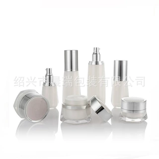 亚克力套装 大肚瓶 水乳精华瓶100ml 30g眼霜瓶 面霜瓶50g