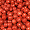 Red matte beads, wholesale