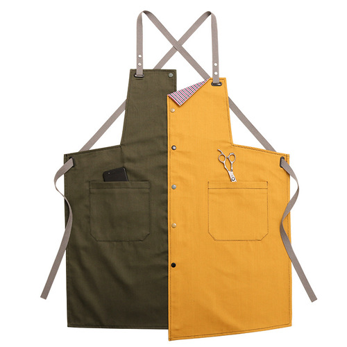 Apron kitchen cooking work cowboy custom logo flower shop restaurant baking men's and women's work clothes children's art students
