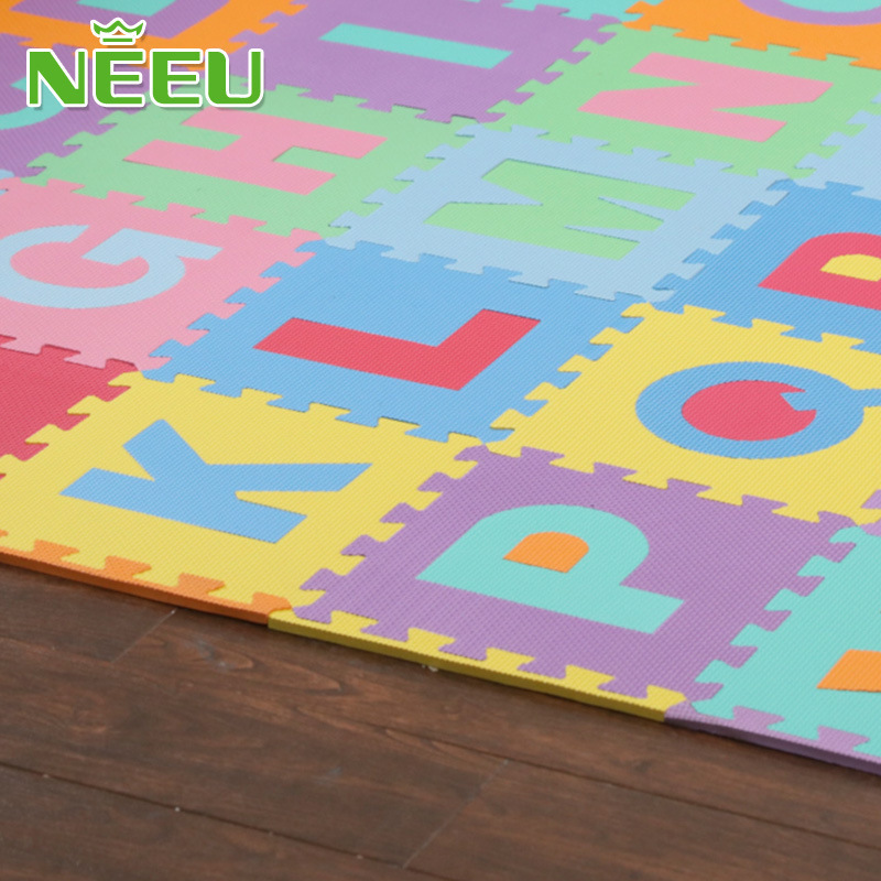 嬰兒爬行墊蒙字母地墊 益智爬行寶寶墊 EVA泡沫地板墊家用 整包26