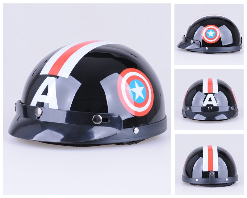 Cross-Border Motorcycle Electric Helmet for Men and Women, Cute Half Helmet, Lightweight with Neck Warmer, Safety Helmet, All-Season Hat