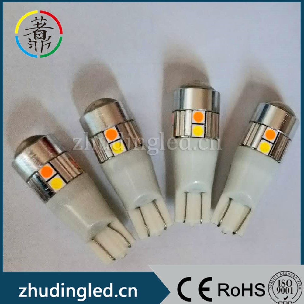 Manufactor 2020 New Year T10 Double color display light 12VDC White yellow Exchange Discoloration High brightness