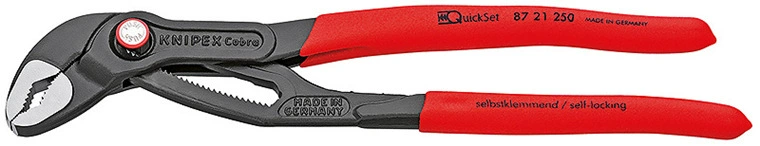 Импортные плоскогубцы Knipex серии 87 21 для быстрого захвата воды, 87 21 250 300