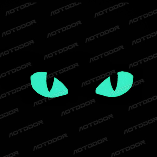Creative and personalized supply cat's eye luminous morale badge outdoor military fan backpack badge little devil military MOLLE pendant