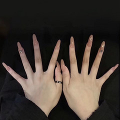 Acrylic Nail Art Stickers Full Set 24 Pieces False Nails Nail Tips Nail Stickers