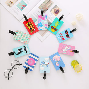 Luggage tag PVC, card holder, suitcase, (Physicals)