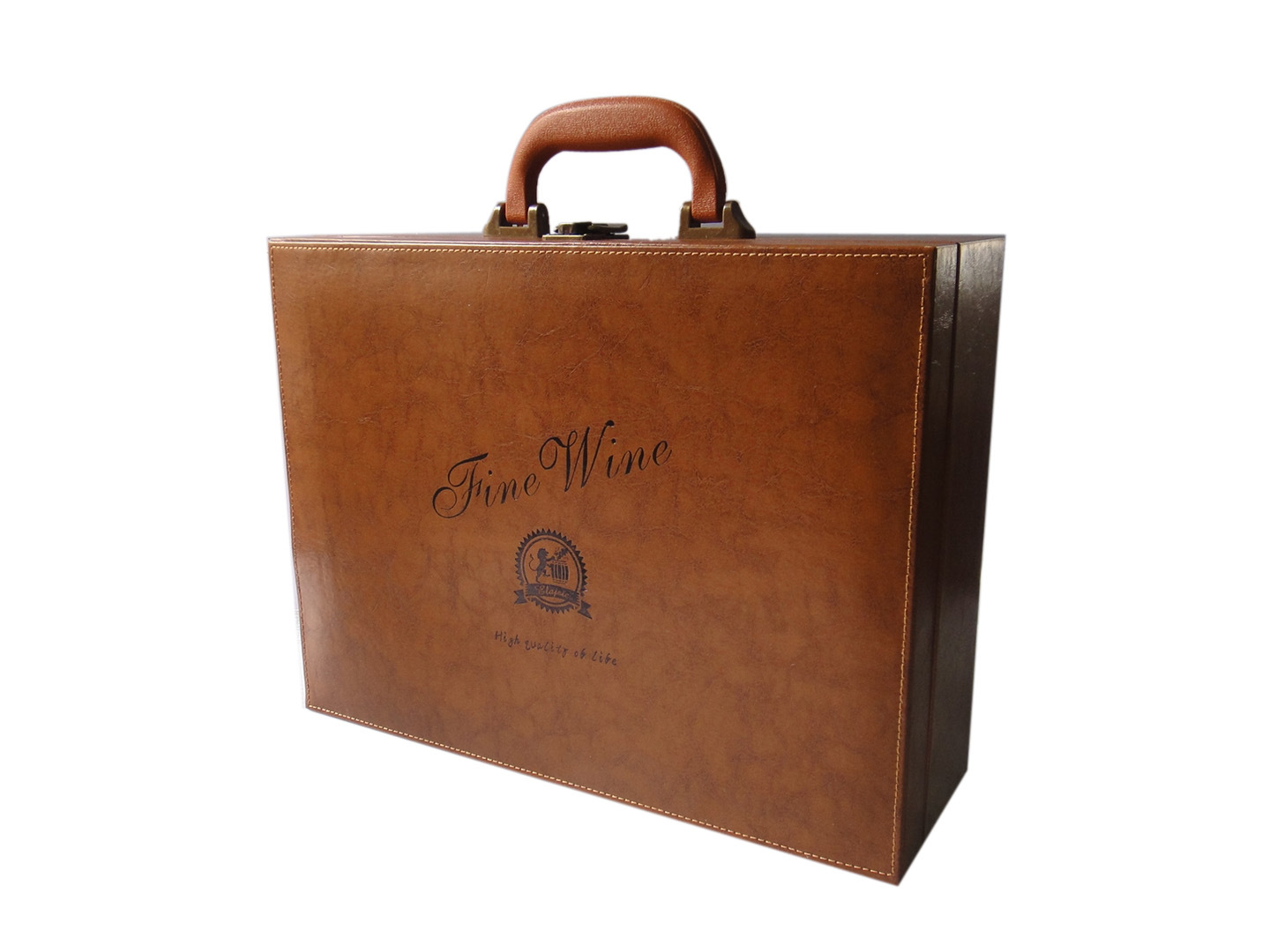 Manufactor Supplying red wine Gift box Wine Box red wine The leather box goods in stock LOGO