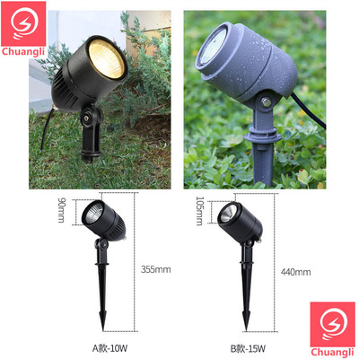 煜姝led射树灯户外防水景观庭院室外射灯园林绿化草坪照树插地灯|ru