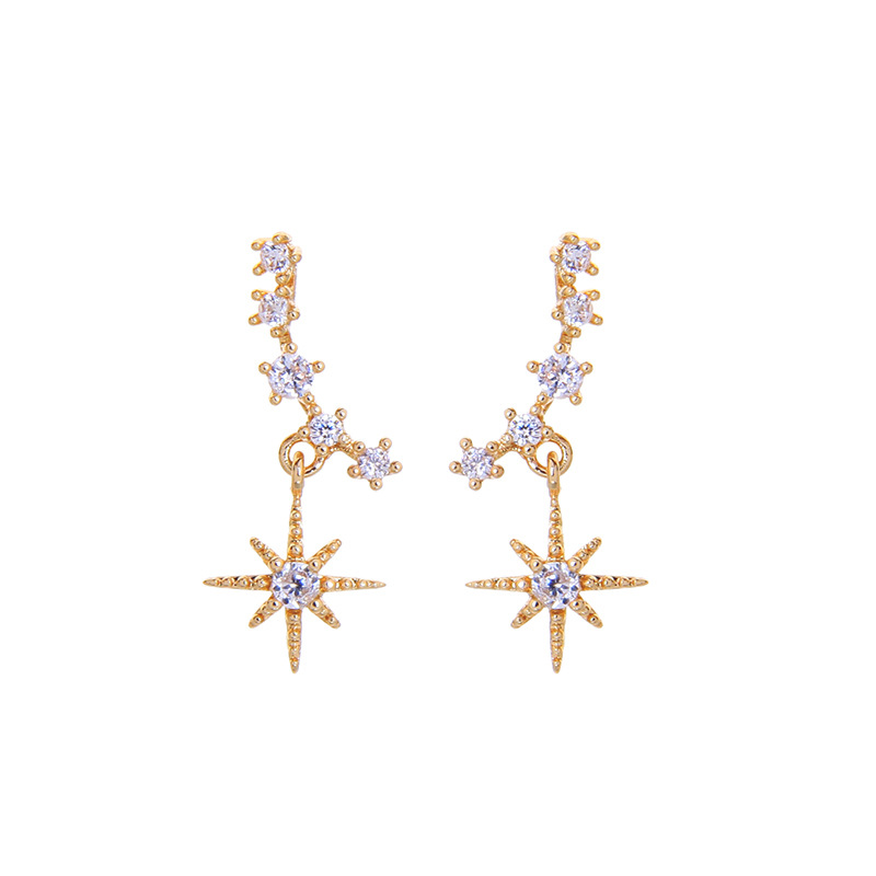 Boucles D&#39;oreilles En Diamant De Mode Coréenne display picture 9