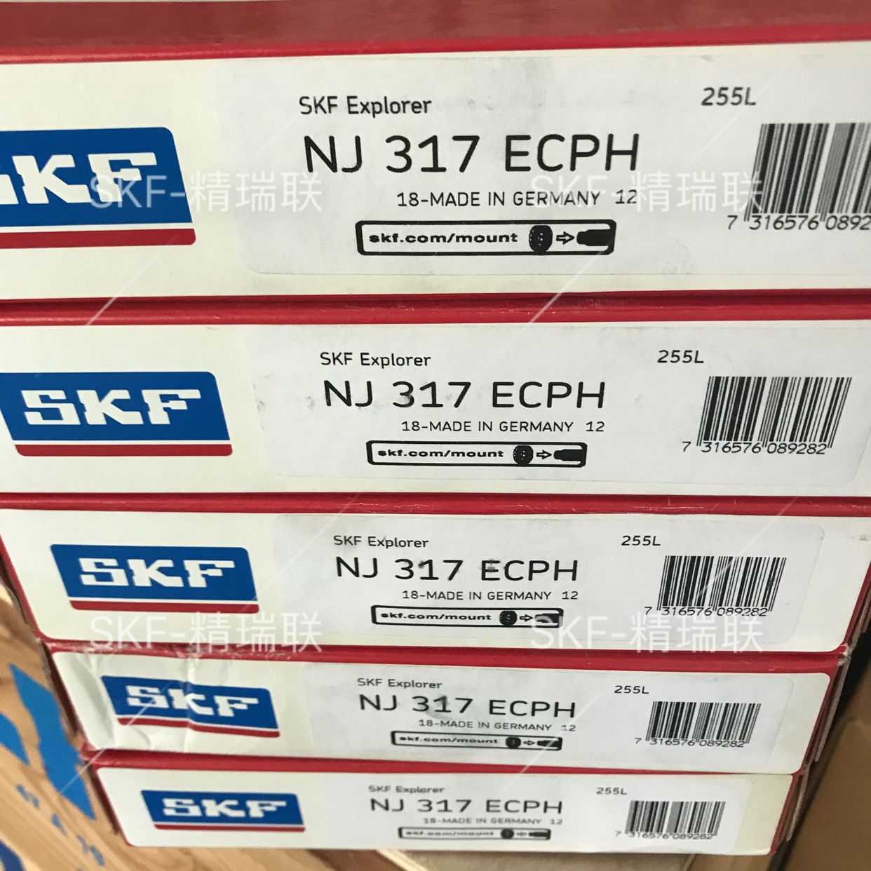  NJ317ECPH 增强尼龙保持架圆柱【【轴承】】现货供应