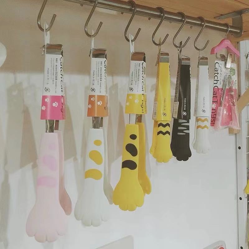 Japanese single Cat Claw food clip cute creative cat stainless steel food baking clip salad bread clip ice clip