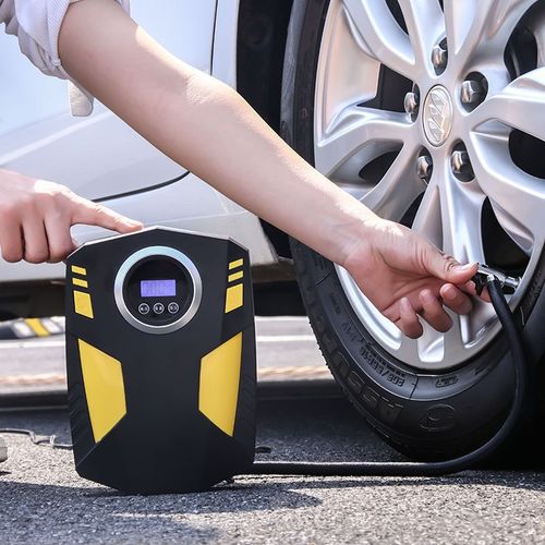 Portable car air pump car tire air pump multi-function 12v tire air pump car inflatable English cross-border