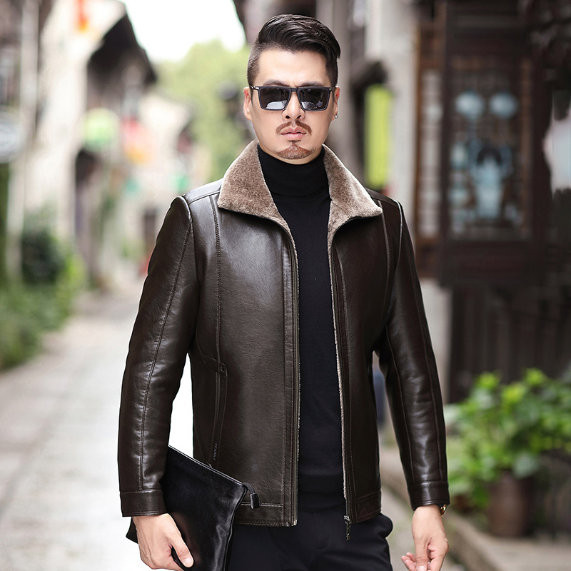 Veste en cuir homme - Ref 3443780 Image 1