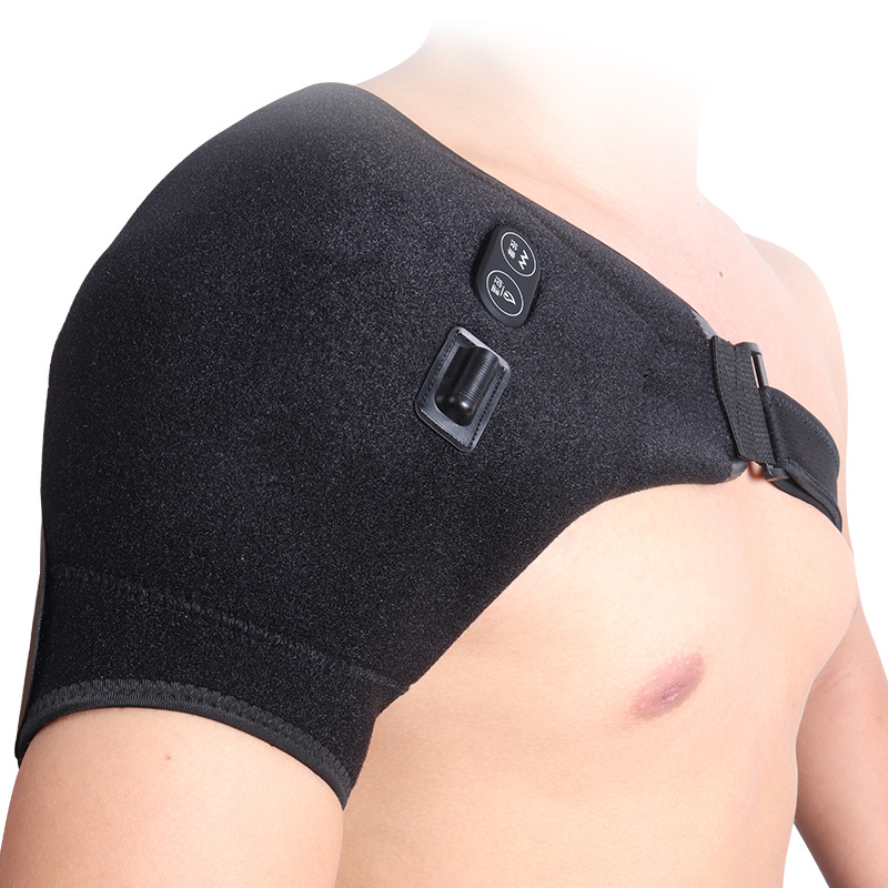 Cross-border hot-selling adjustable sports shoulder pads, compression and anti-strain single shoulder, breathable shoulder straps, protective fitness barbell shoulder pads