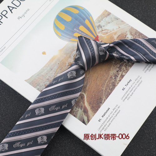 Design JK/DK hand-tied tie Japanese school tribute college style with shirt uniform plaid skirt direct supply