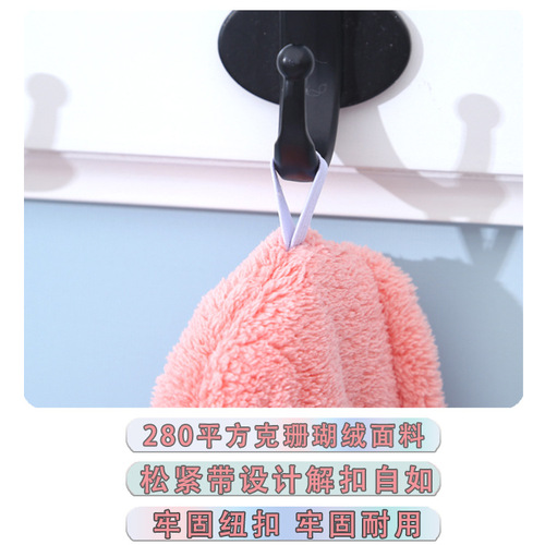 Double-layer dry hair cap for women, water-absorbent, quick-drying, thickened coral velvet internet celebrity live broadcast towel, shampooing and baptizing towel