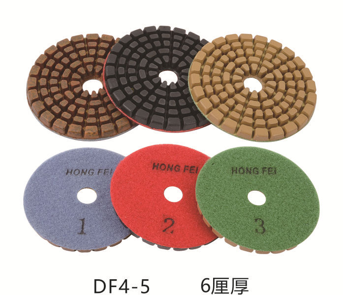 鸿飞花岗岩大理石水磨片金属树脂地坪翻新三步片10cm 6厘厚