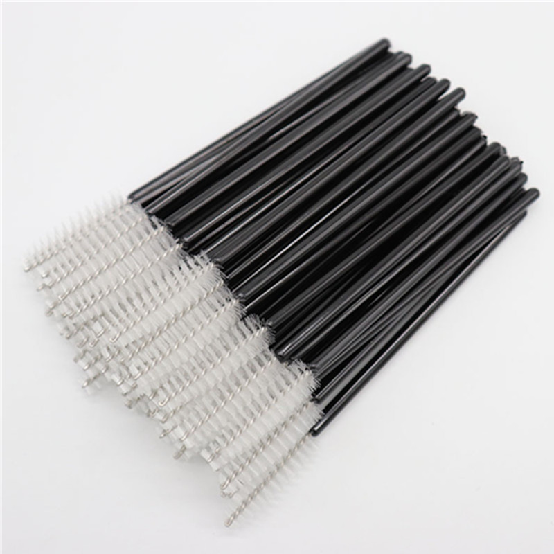 Suministro suficiente cepillo de pestañas desechable mini ceja peine curling herramienta de maquillaje de pestañas