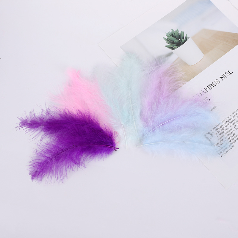 Turkey feathers supply turkey Feather Dream catcher Cat teaser stick DIY decorate wholesale customized