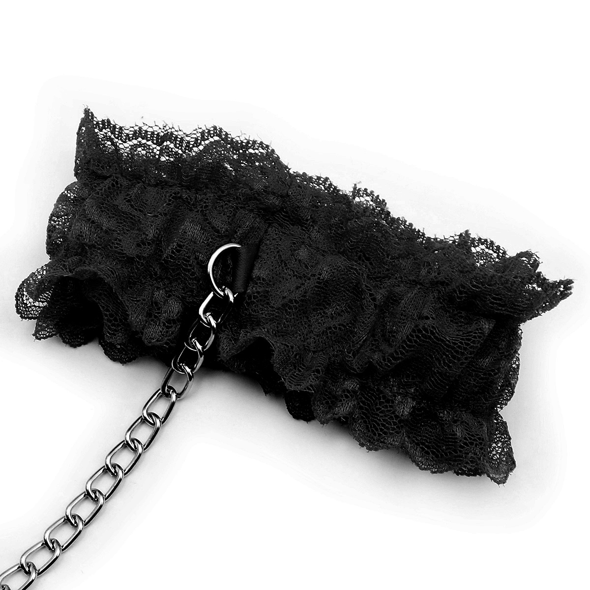 Tienda de fábrica al por mayor juguetes sexuales de encaje esposas tobillo Rojo Negro pulsera tobillo juguete