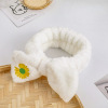 Non-slip headband for face washing, hair accessory with bow, internet celebrity, simple and elegant design, South Korea