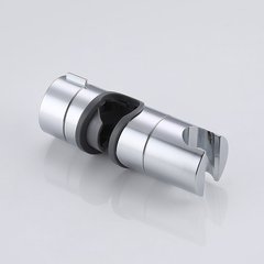 Rotary Universal Three-Section Shower Head Straight Connector with Swivel Shower Rod Sleeve Bracket Suitable for 18-25mm Round Pipes